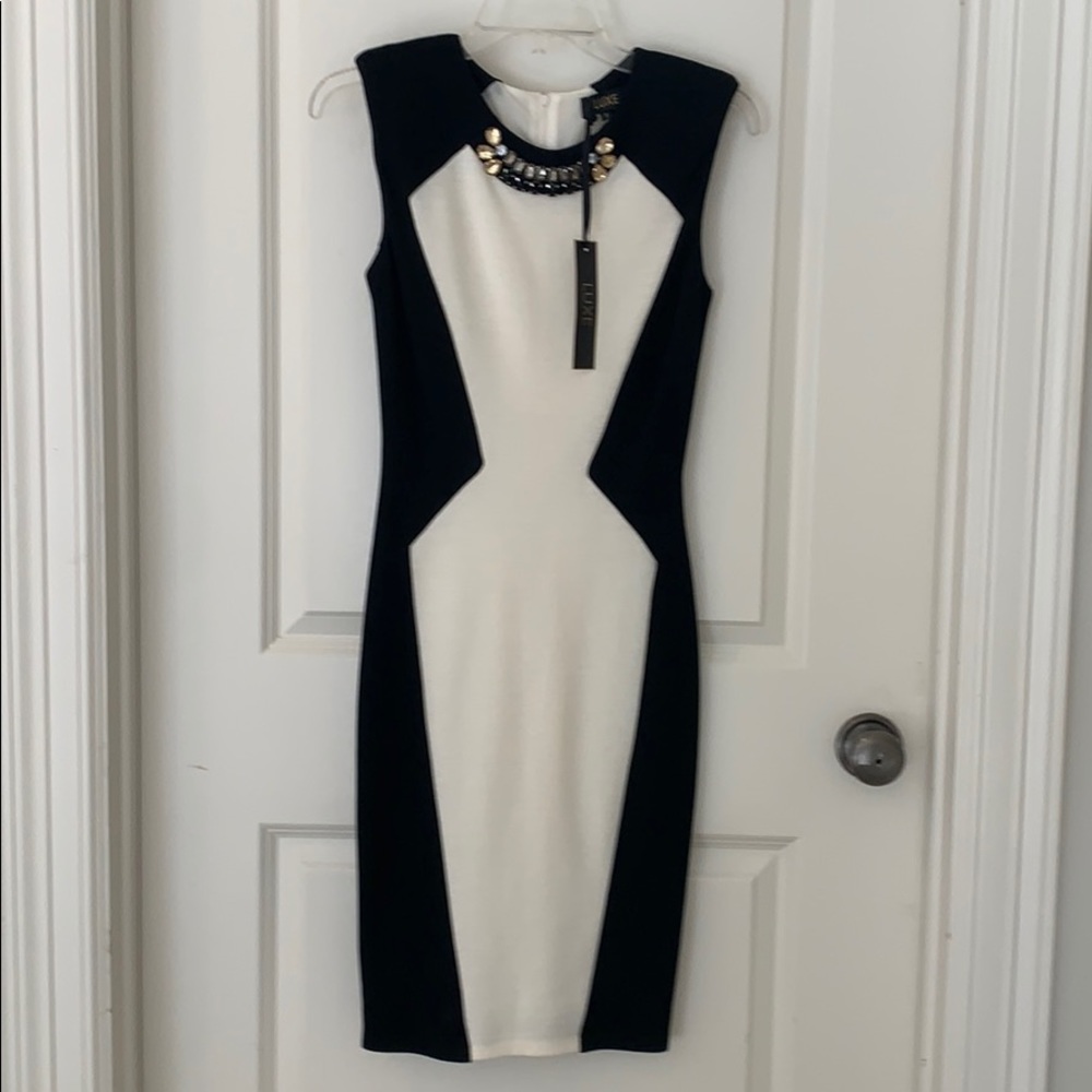 NWT Dorothy Perkins LUXE Jeweled Bodycon Dress